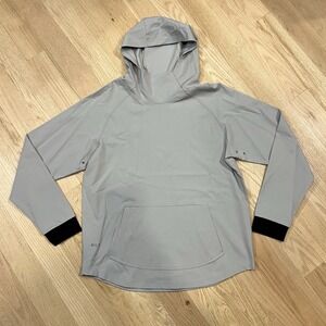 Bylt Hoodie Premium Basics Drop Cut Pullover Size Medium Gray Performance Active